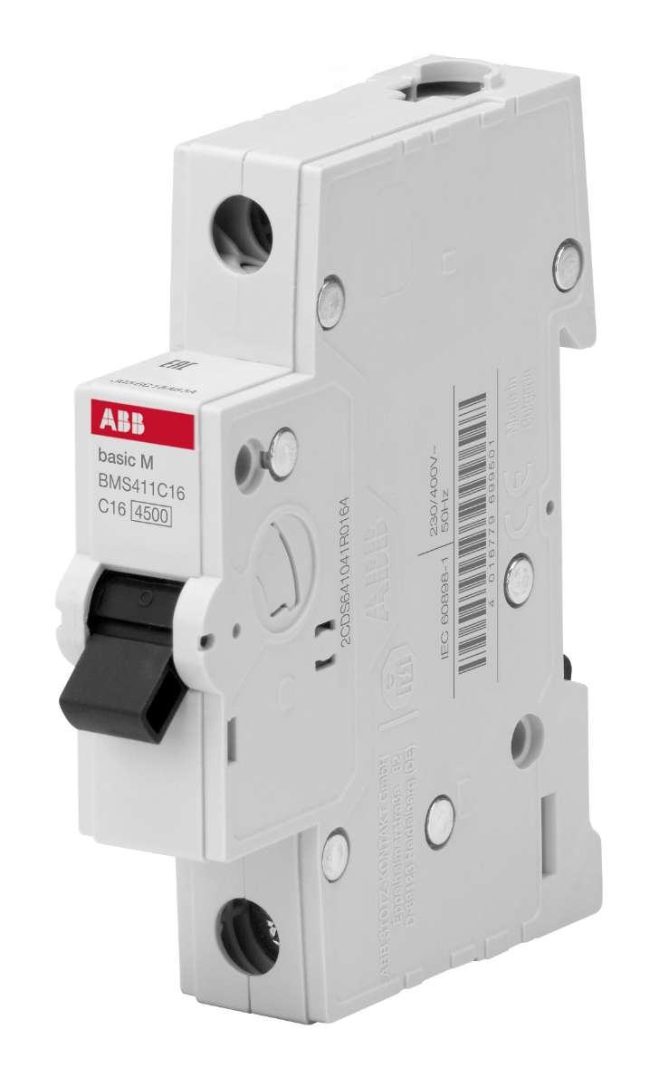 Автоматический выключатель ABB Basic M, BMS411C40, 1P (40А; 4,5kA), 2CDS641041R0404