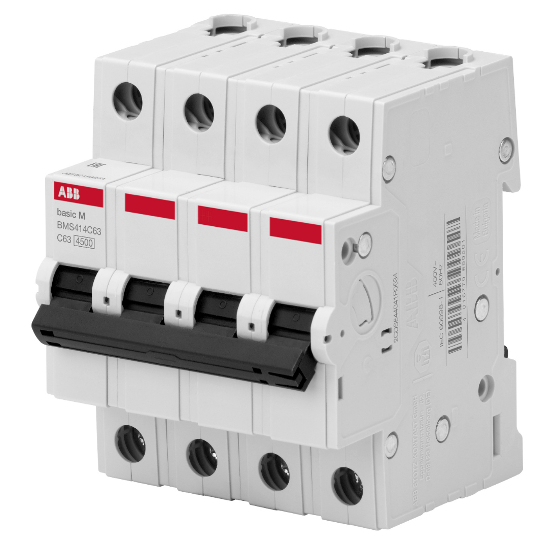 Автоматический выключатель ABB Basic M, BMS414C20, 4P (20А; 4,5kA), 2CDS644041R0204