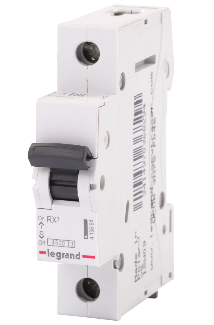 Автоматический выключатель Legrand RX3, 1P (25А; 4,5kA), 419666