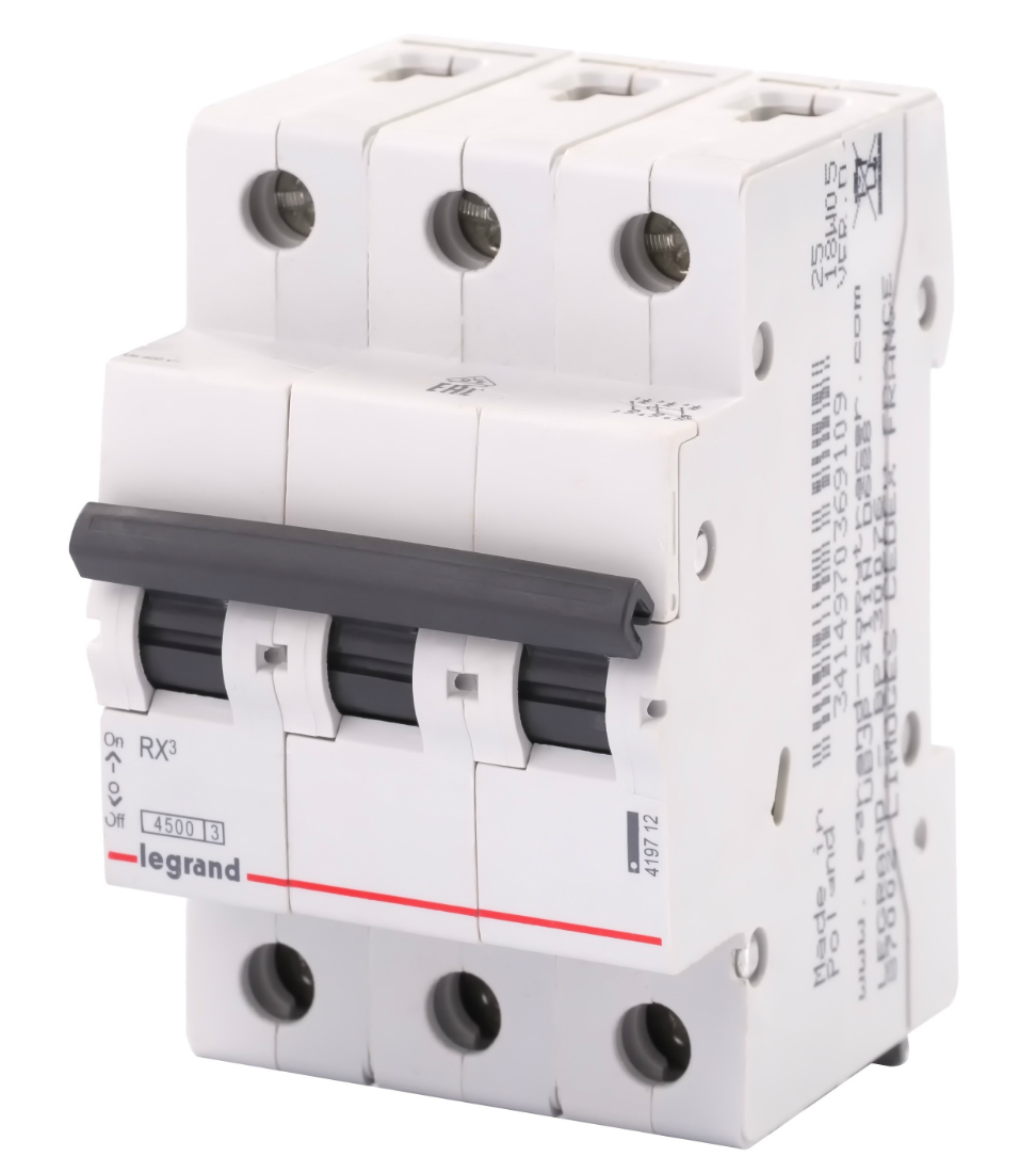 Автоматический выключатель Legrand RX3, 3P (32А; 4,5kA), 419711