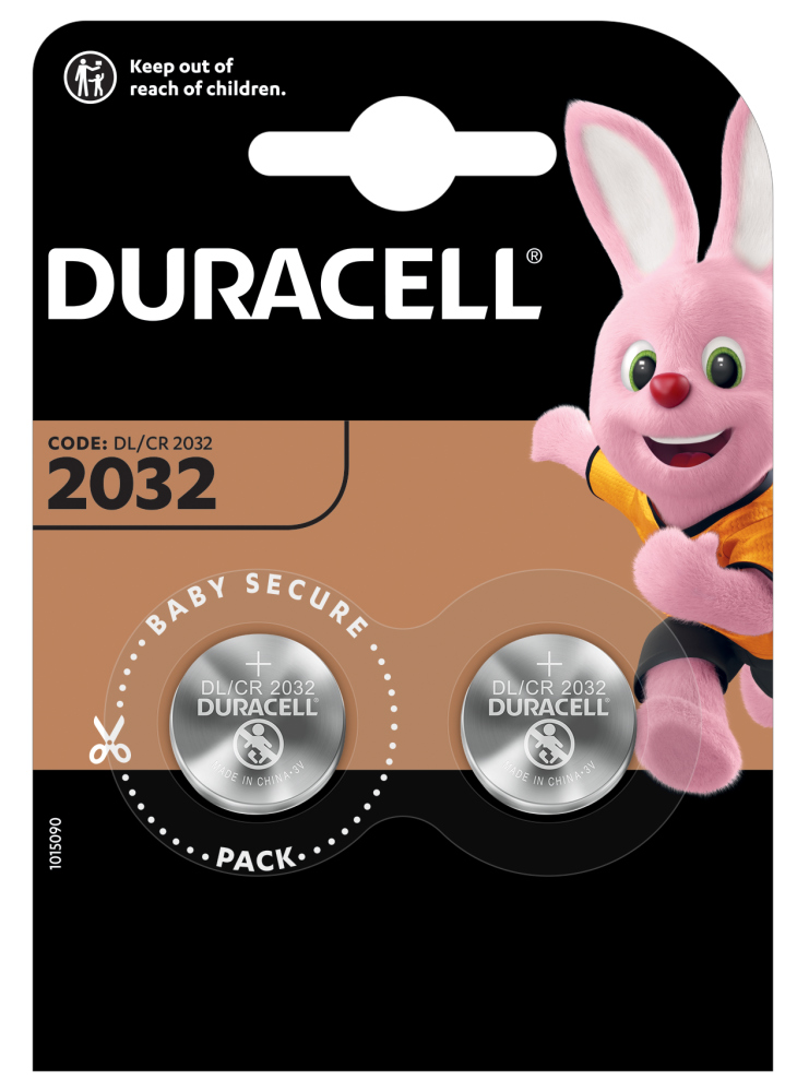 Батарейка литиевая DURACELL CR2032-2BL, 3V (2 шт)