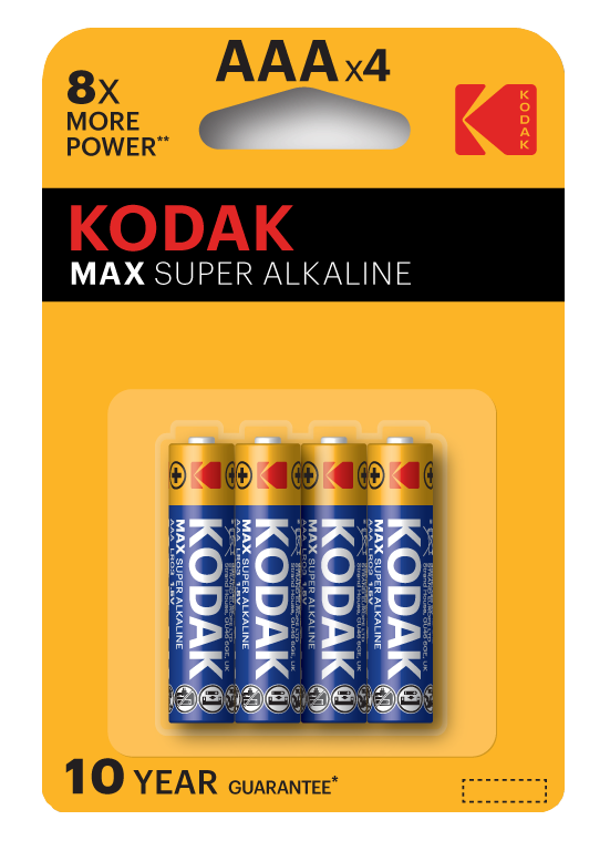 Батарейка щелочная KODAK MAX LR03-4BL  / ААА, 1,5V (4 шт)