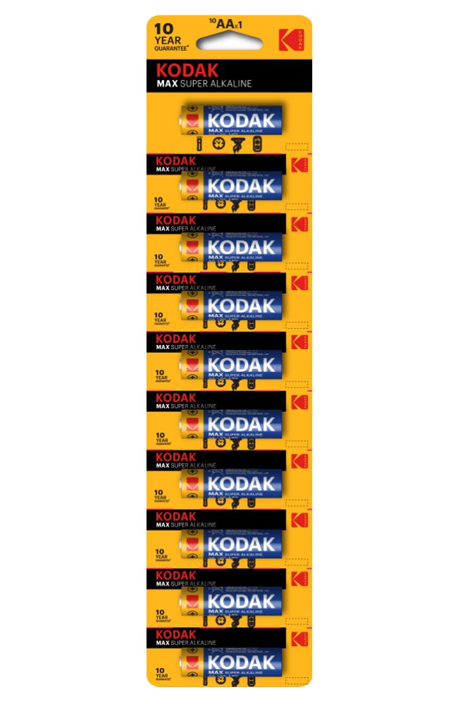 Батарейка щелочная KODAK MAX LR6-10BL / АА, 1,5V (1 шт)