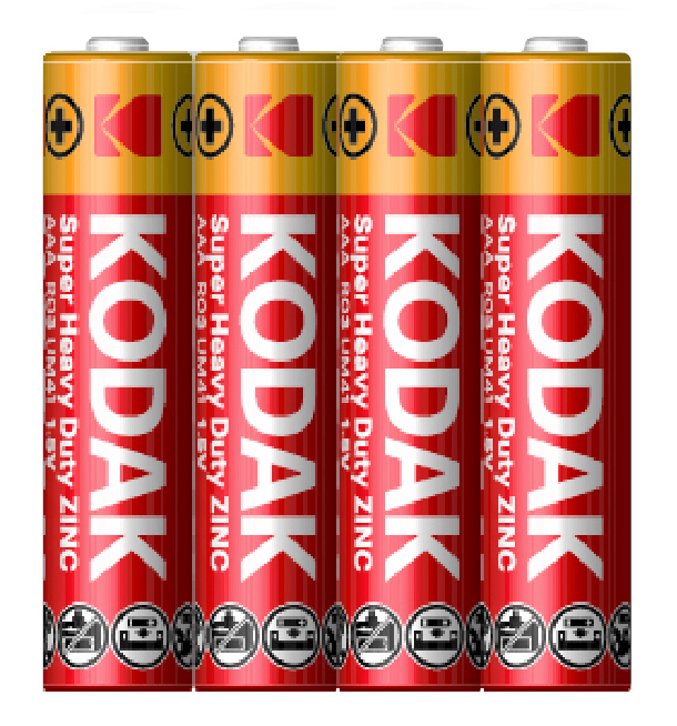 Батарейка солевая KODAK R03-4S EXTRA HEAVY DUTY / ААА, 1,5V (1 шт)