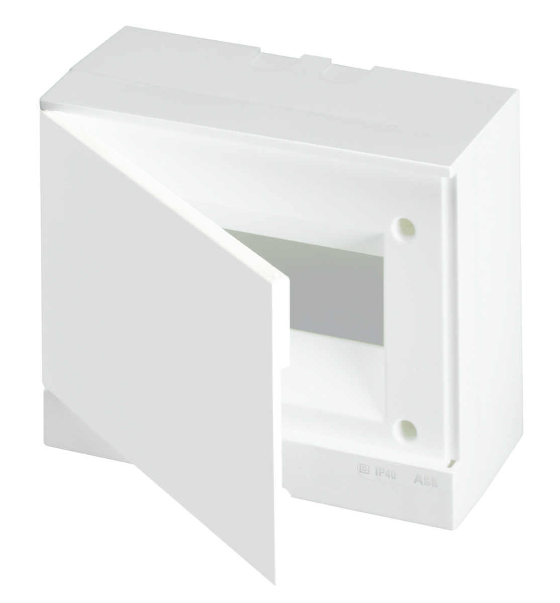 Бокс настенный ABB Basic E 12М серая прозрачная дверь (с клеммами)