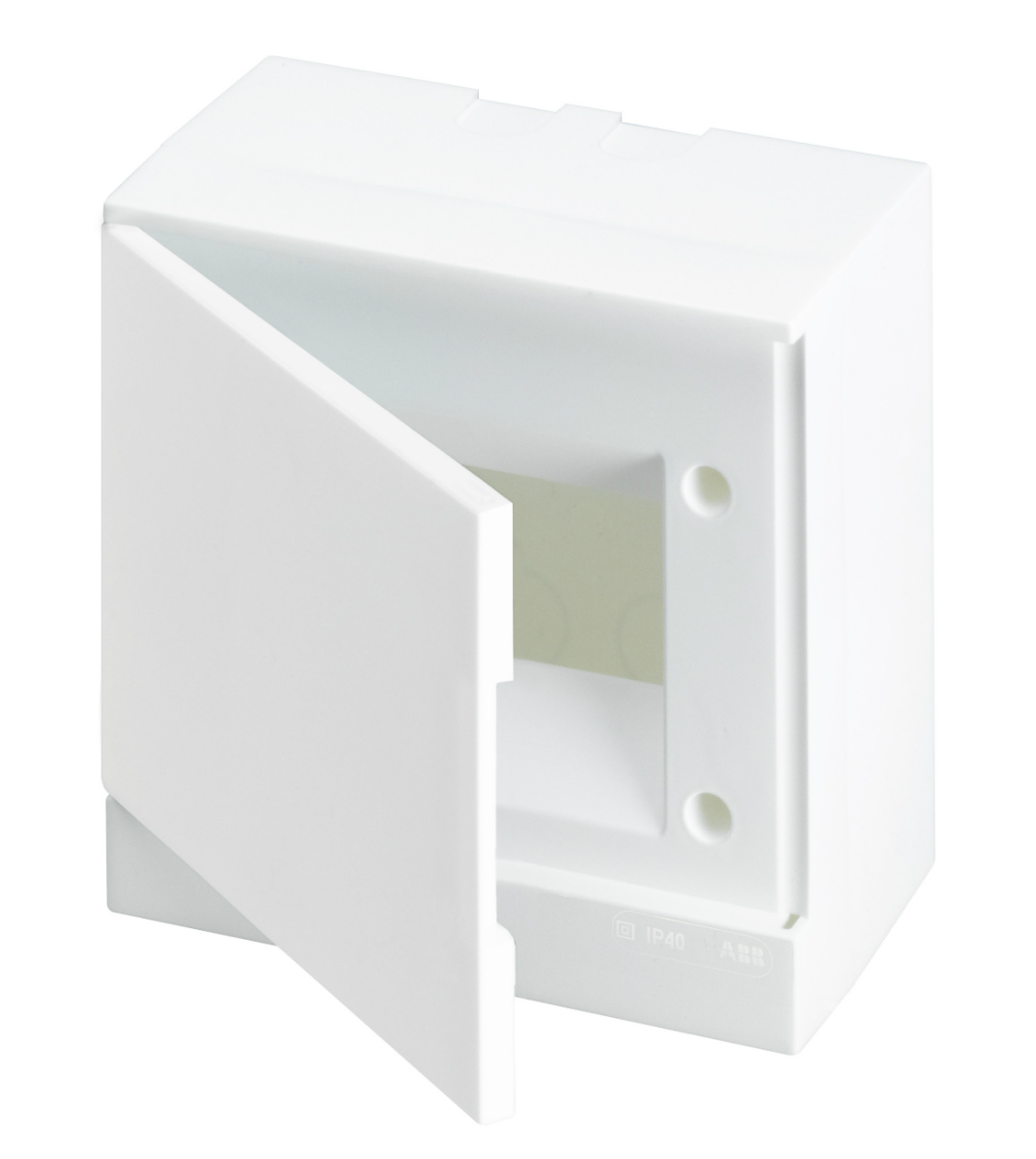 Бокс настенный ABB Basic E 6М белая непрозрачная дверь (c клеммами)
