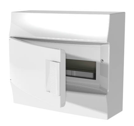 Бокс настенный ABB Mistral41 (IP41) 12М непрозрачная дверь с клеммным блоком