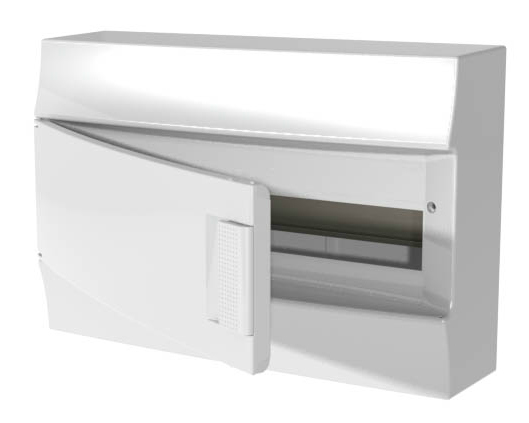 Бокс настенный ABB Mistral41 (IP41) 18М непрозрачная дверь с клеммным блоком