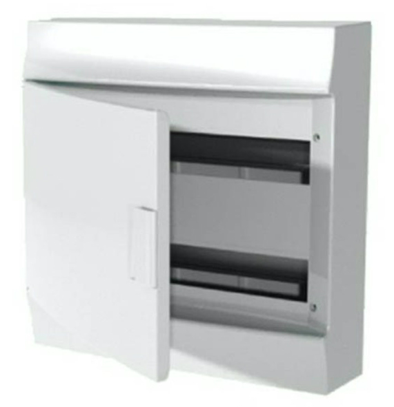 Бокс настенный ABB Mistral41 (IP41) 36М, 2 ряда, непрозрачная дверь с клеммным блоком