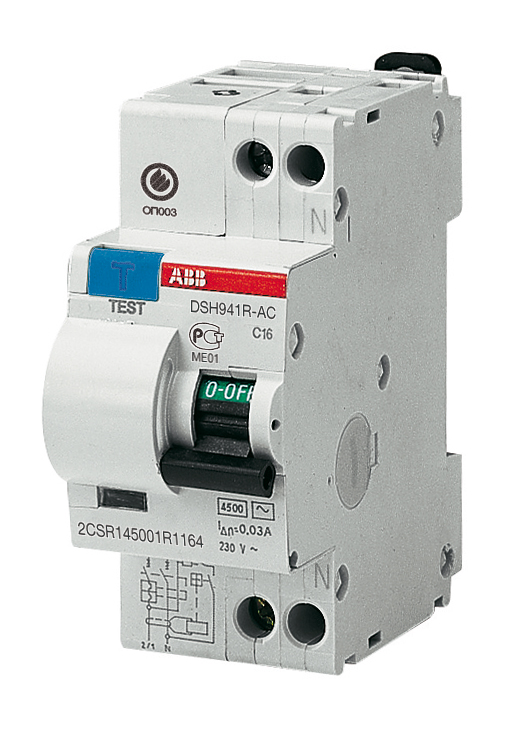 Дифференциальный автомат ABB (АВДТ), 1P+N, 20А, C, 4,5 kA, 30 мA, тип AC, DSH941R