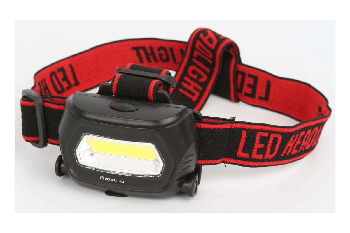 Фонарь налобный светодиодный LED5359 3Вт 3 режима Ultraflash 13803