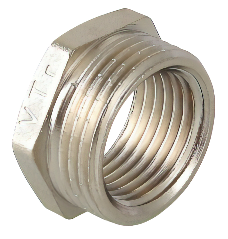 Футорка латунная, наружная-внутренняя, VALTEC VTr.581.N.0804, 1 1/2"х1/2"