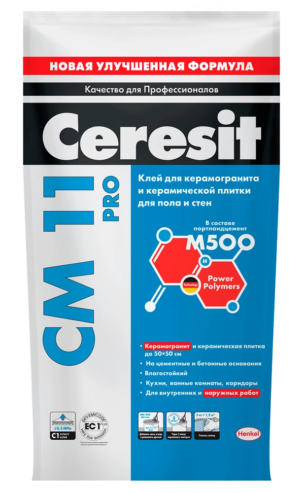 Клей плиточный Ceresit CМ 11 PRO 5 кг