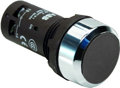 Кнопка CP1-30B-10  черная, без фиксации 1HO (1SFA619100R3016)
