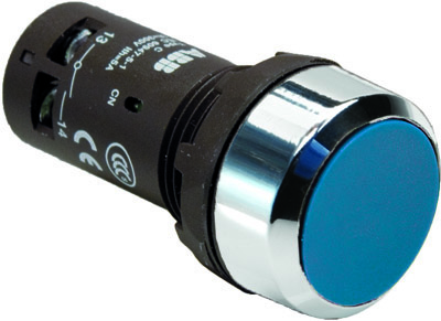 Кнопка CP1-30L-10 синяя, без фиксации 1НО (1SFA619100R3014)