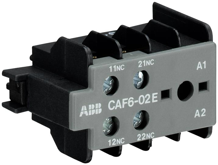 Контакт дополнительный ABB CAF6-02E фронтальной установки для миниконтакторов B6, B7