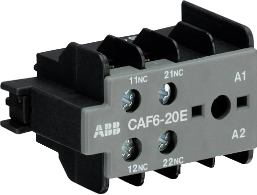 Контакт дополнительный ABB CAF6-20E фронтальной установки, 2НО, для миниконтакторов B6, B7