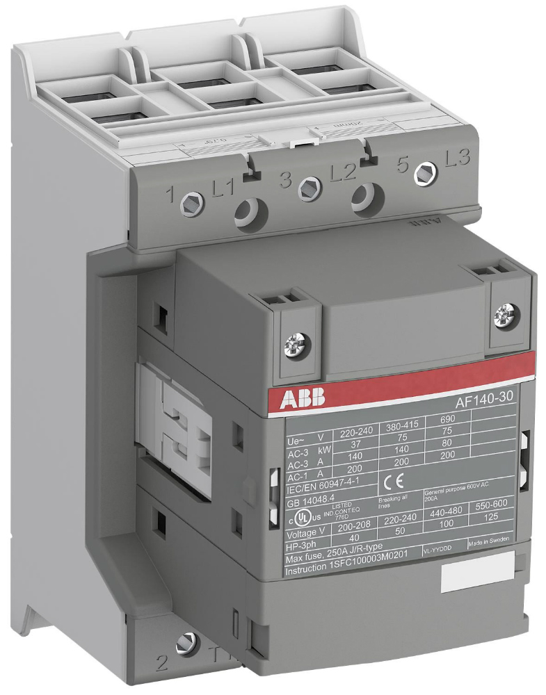 Контактор ABB AF140-30-11-13 (140А AC3) катушка управления 100-250В AC/DC
