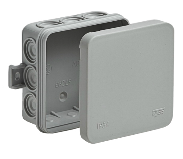 Коробка распаячная для открытой проводки Тусо RUVinil (IP54) 67093, 85х85х35 мм
