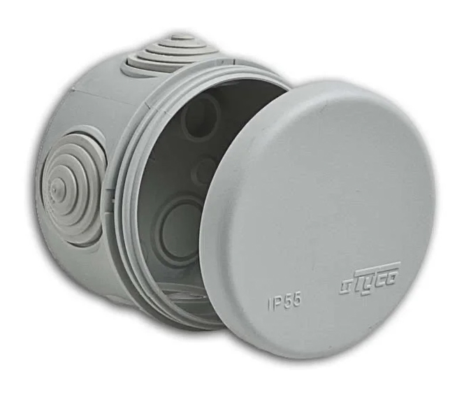 Коробка распаячная для открытой проводки Тусо RUVinil (IP55) 67020, 70х50 мм