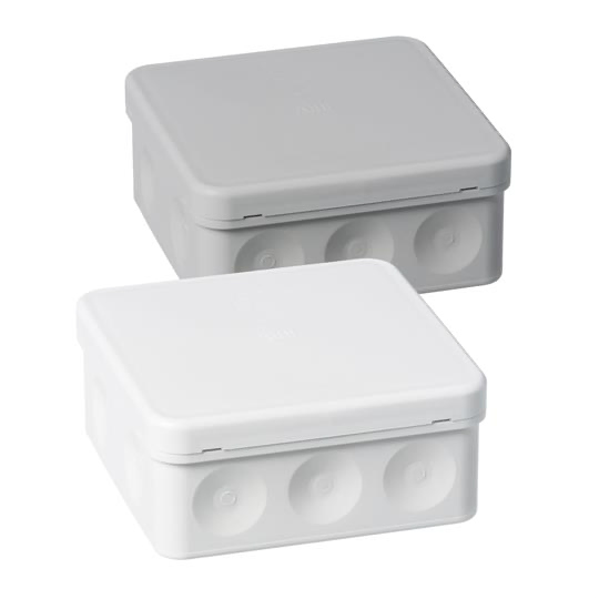 Коробка распределительная ABB AP10 (IP55) 2TKA140002G1, белая, 104х104 мм
