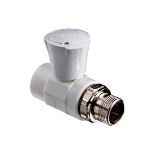 Кран PPR для подкл. радиатора прямой 20х1/2" VALTEC  VTp.717.0.02004