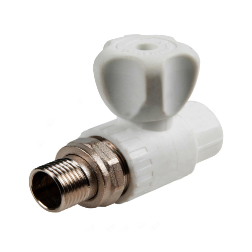 Кран PPR для радиатора с американкой прямой 20х1/2" нар. RTP 27853