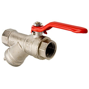 Кран шар. со встроенным фильтром, стальная рукоятка 1/2" вн.-вн. VALTEC VT.292.N.04