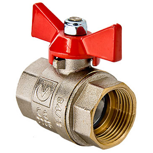Кран шар. VALTEC BASE, рукоятка бабочка 3/4" вн.-вн. VT.217.N.05
