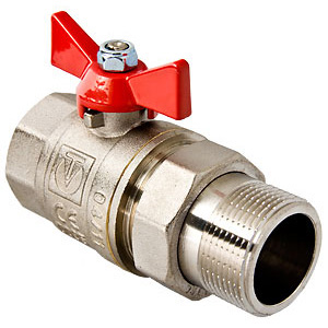 Кран шар. VALTEC BASE с полусгоном 1/2" вн.-нар. VT.227.N.04