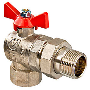 Кран шар. VALTEC BASE угловой с полусгоном 3/4" вн.-нар. VT.228.N.05