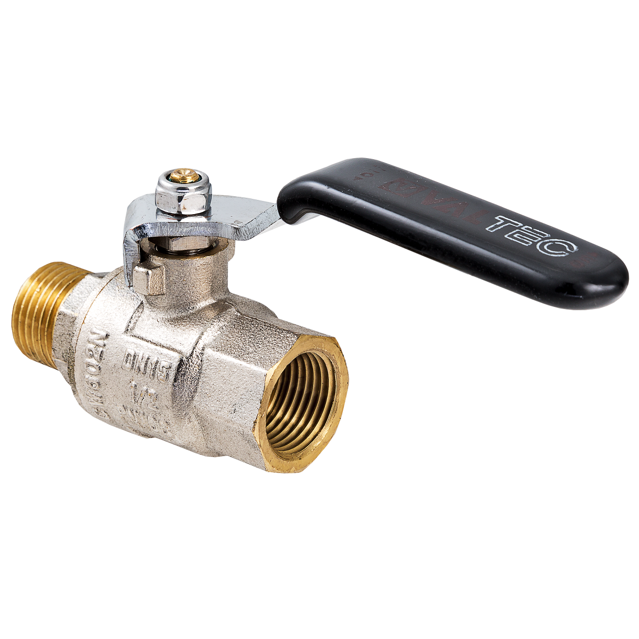Кран шар. VALTEC PERFECT 3/4" внут.-нар.,,стальная ручка  униленный VT.315.N.05