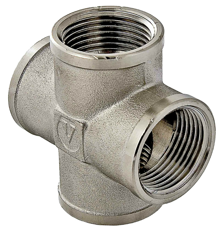 Крестовина латунная, внутренняя резьба, VALTEC VTr.760.N.0004, 1/2"