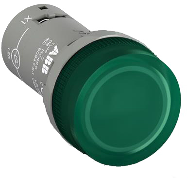 Лампа CL2-502G со встроенным светодиодом зеленая 24В АС/DC (1SFA619403R5022)