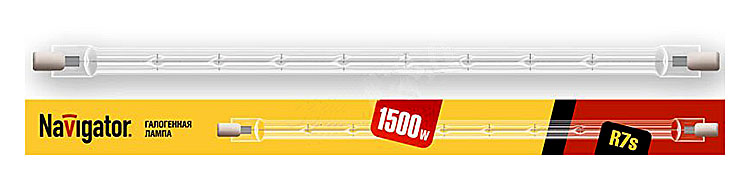 Лампа галогенная линейная Navigator J254 1500W R7s (94234 NH-J) 22500lm 2700К, ETM6862640