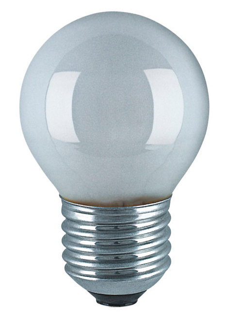 Лампа накаливания OSRAM шар матовый CLASSIC P45 FR 60W E27 660lm 2700К, 4008321411778