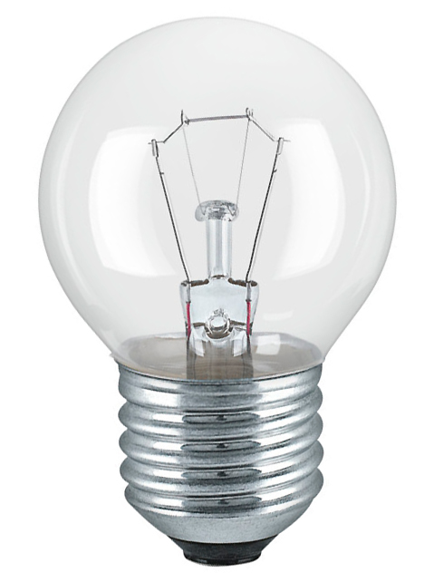 Лампа накаливания OSRAM шар прозрачный CLASSIC P45 CL 40W E27 400lm 2700К, 4008321788764