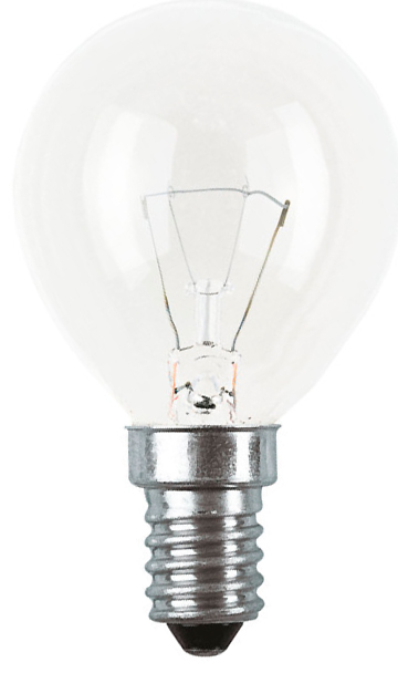 Лампа накаливания OSRAM шар прозрачный CLASSIC P45 CL 60W E14 660lm 2700К, 4008321666222