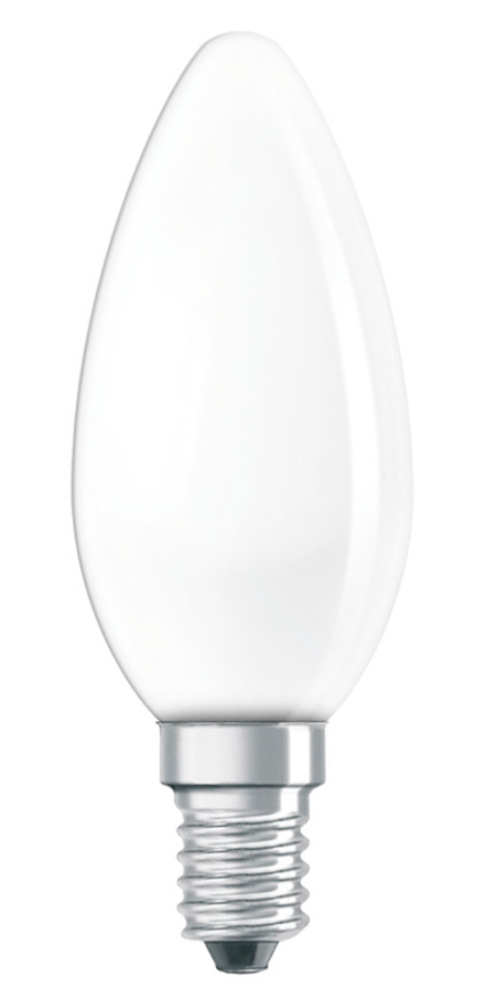 Лампа накаливания OSRAM свеча матовая CLASSIC B35 FR 40W E14 400lm 2700К, 4008321410870