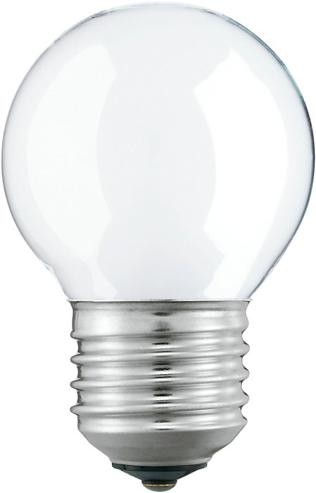 Лампа накаливания PHILIPS шар матовый Standard P45 FR 60W E27 640lm 3000К, 871150003321550