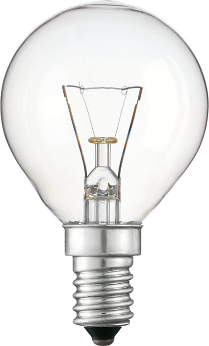 Лампа накаливания PHILIPS шар прозрачный Standard P45 CL 60W E14 650lm 3000К, 871150006699250