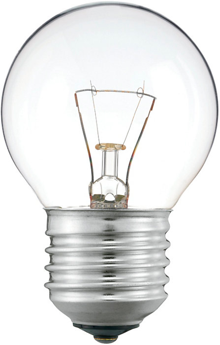 Лампа накаливания PHILIPS шар прозрачный Standard P45 CL 60W E27 640lm 3000К, 871150006702950