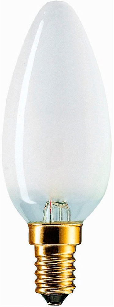 Лампа накаливания PHILIPS свеча матовая Standard B35 FR 40W E14 410lm 3000К, 871150001133650