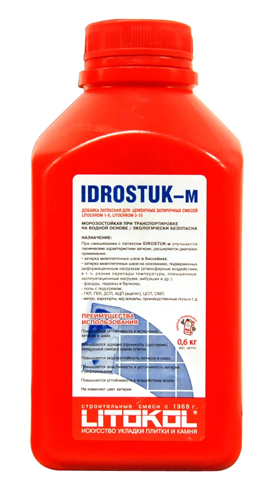 Латексная добавка "IDROSTUK-м" 0,6кг