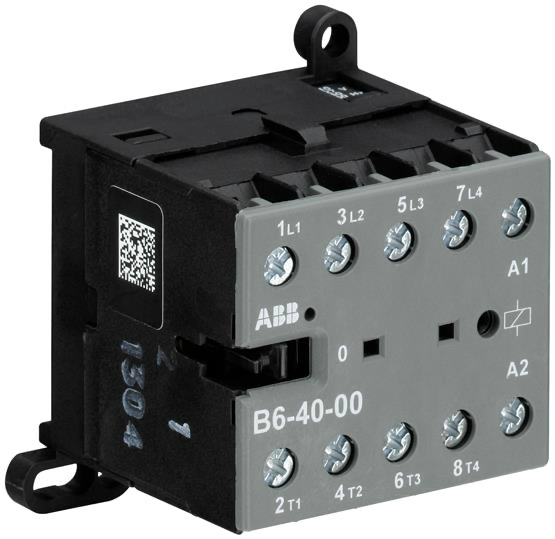 Миниконтактор ABB В6-40-00 9A (400В AC3, 4НО) катушка управления 230В AC