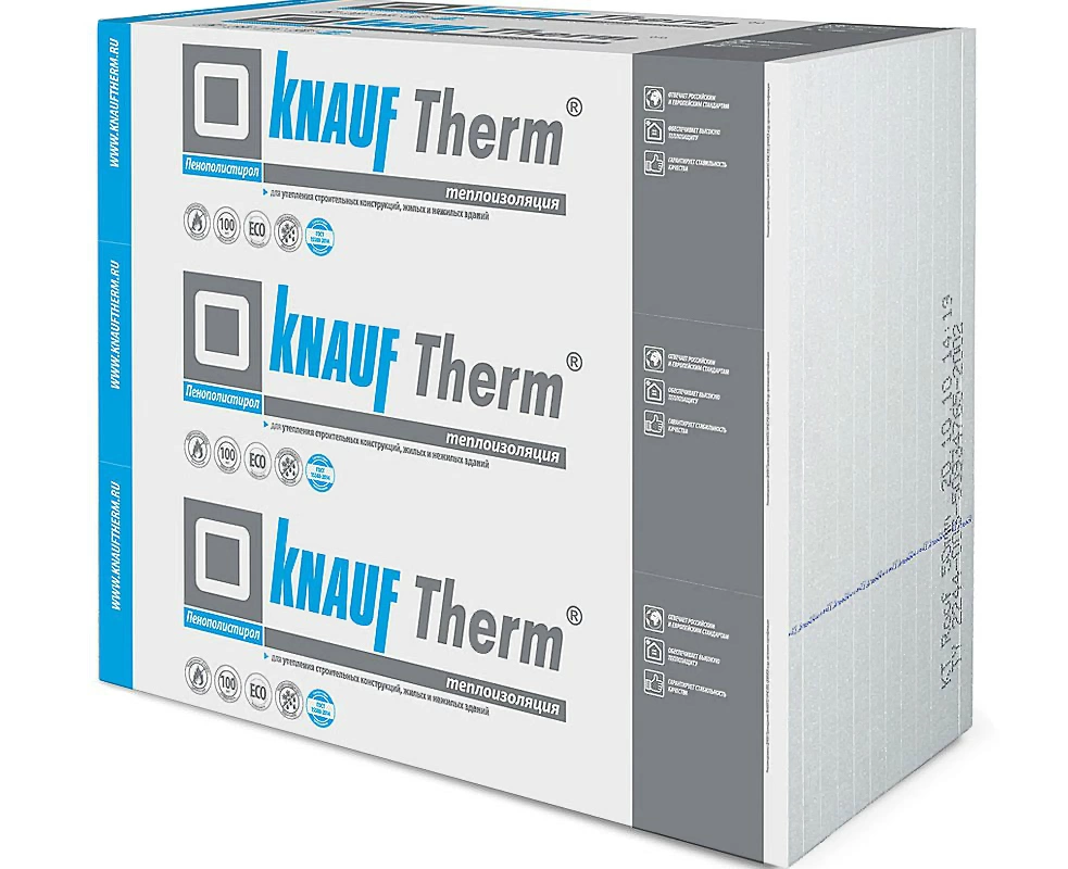 Пенопласт KNAUF Therm Дача 2000х1000х100 мм, 12 шт