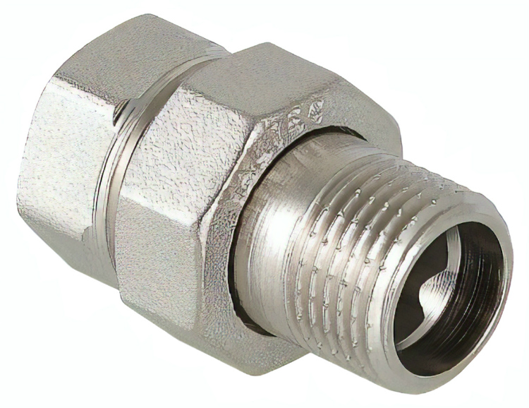 Сгон прямой (американка) латунный, внутренняя-наружная, VALTEC VTr.341.N.0008, 1 1/2"