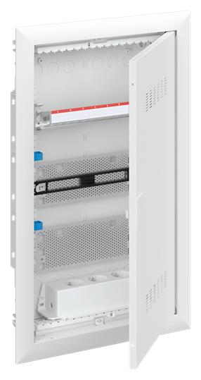 Шкаф мультимедийный ABB UK636MV, 3 ряда, IP30, с дверью с вентиляционными отверстиями