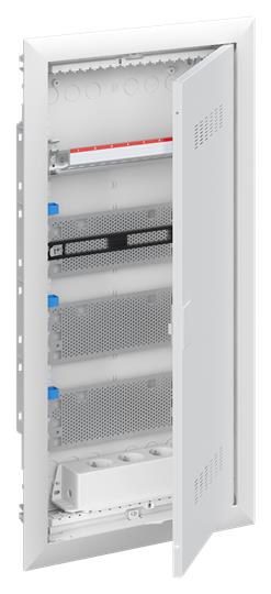 Шкаф мультимедийный ABB UK648MV, 4 ряда, IP30, с дверью с вентиляционными отверстиями