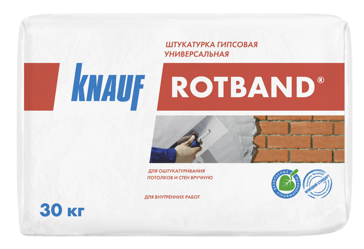 Штукатурка гипсовая KNAUF Ротбанд универсальная 30 кг 2862